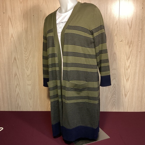 Talbots Petite Womens Open front long cardigan sweater size Large Petite - Picture 6 of 8